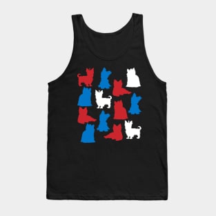 Patriotic Yorkie Dog America Flag 4Th Of July Tank Top